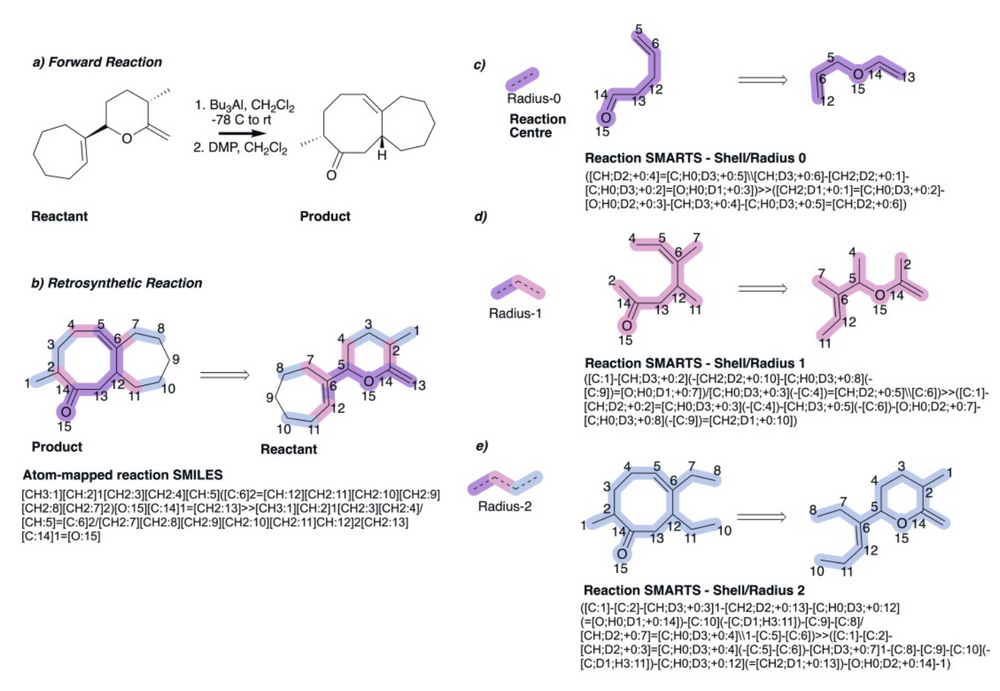 Automatic extraction of reaction templates figure