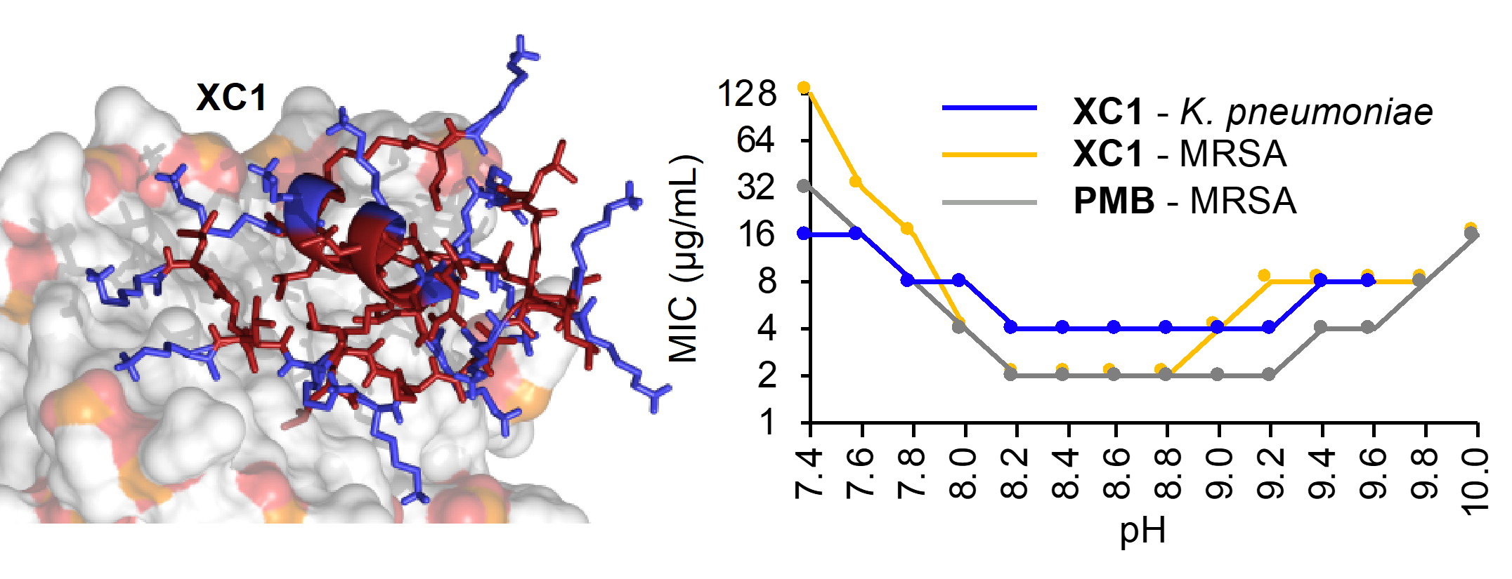 pH-dependent bacterial inhibition figure