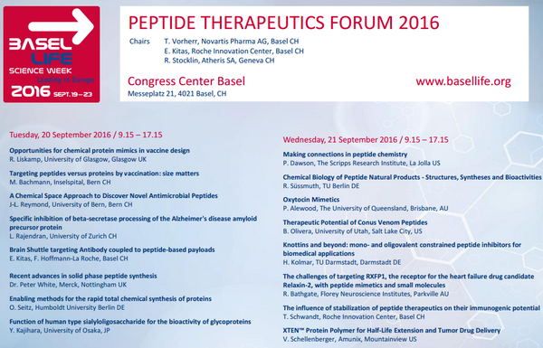 Peptide Therapeutics Forum 2016